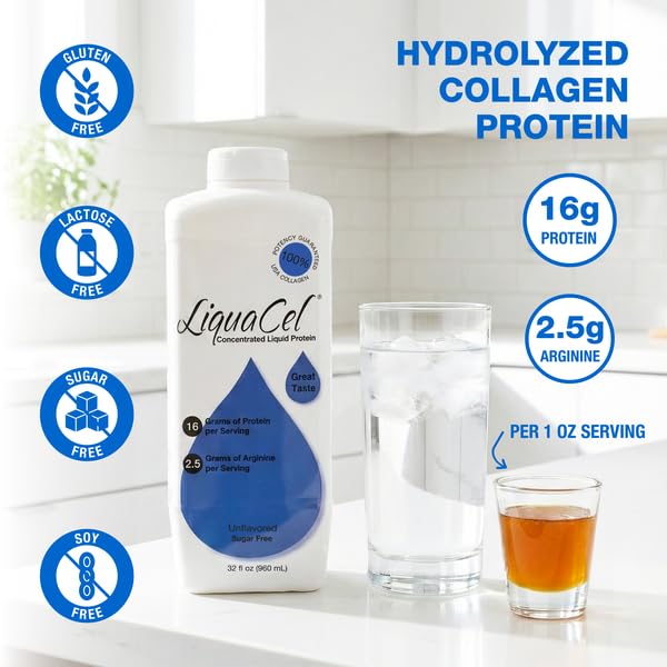 LiquaCel Concentrado mezclado con agua para bebida proteica neutra