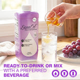LiquaCel mezcla facil con agua, jugo o soda