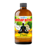 Liquid Blenz Pure Soursop Bitters, botella visible para desintoxicación suave.