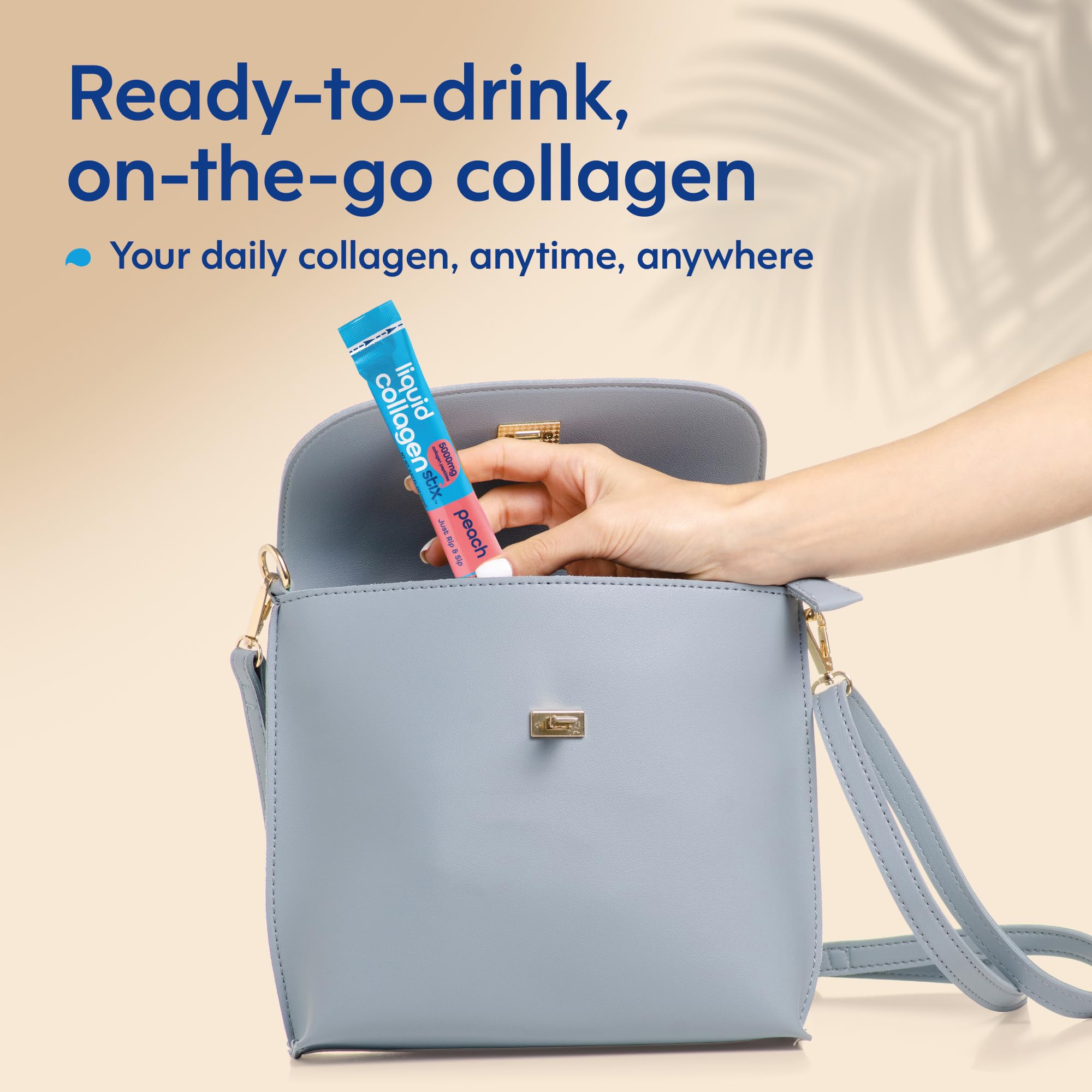 Liquid Collagen Stix: apoyo para cabello, piel y uñas durante el día.