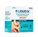 Liquid I.V. durazno blanco, polvo sin azúcar para hidratación rápida y conveniente