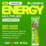 Liquid I.V. Hidratación Multiplicadora sachet individual sabor Fresa Kiwi ideal para moverse