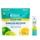 Liquid I.V. Limón Lima en paquete de una porción para hidratación rápida en movimiento