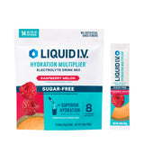 Liquid I.V. Hydration Multiplier sin azúcar, paquete individual para hidratación rápida.