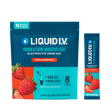 Liquid I.V. Multiplicador de Hidratación sabor fresa, experiencia de sabor atractiva para hidratarse
