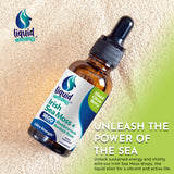 Liquid Naturals Gotas de musgo marino irlandés, empaque práctico para llevar
