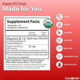 LIQUIDHEALTH B12 gotas para uso diario en dietas vegetarianas.