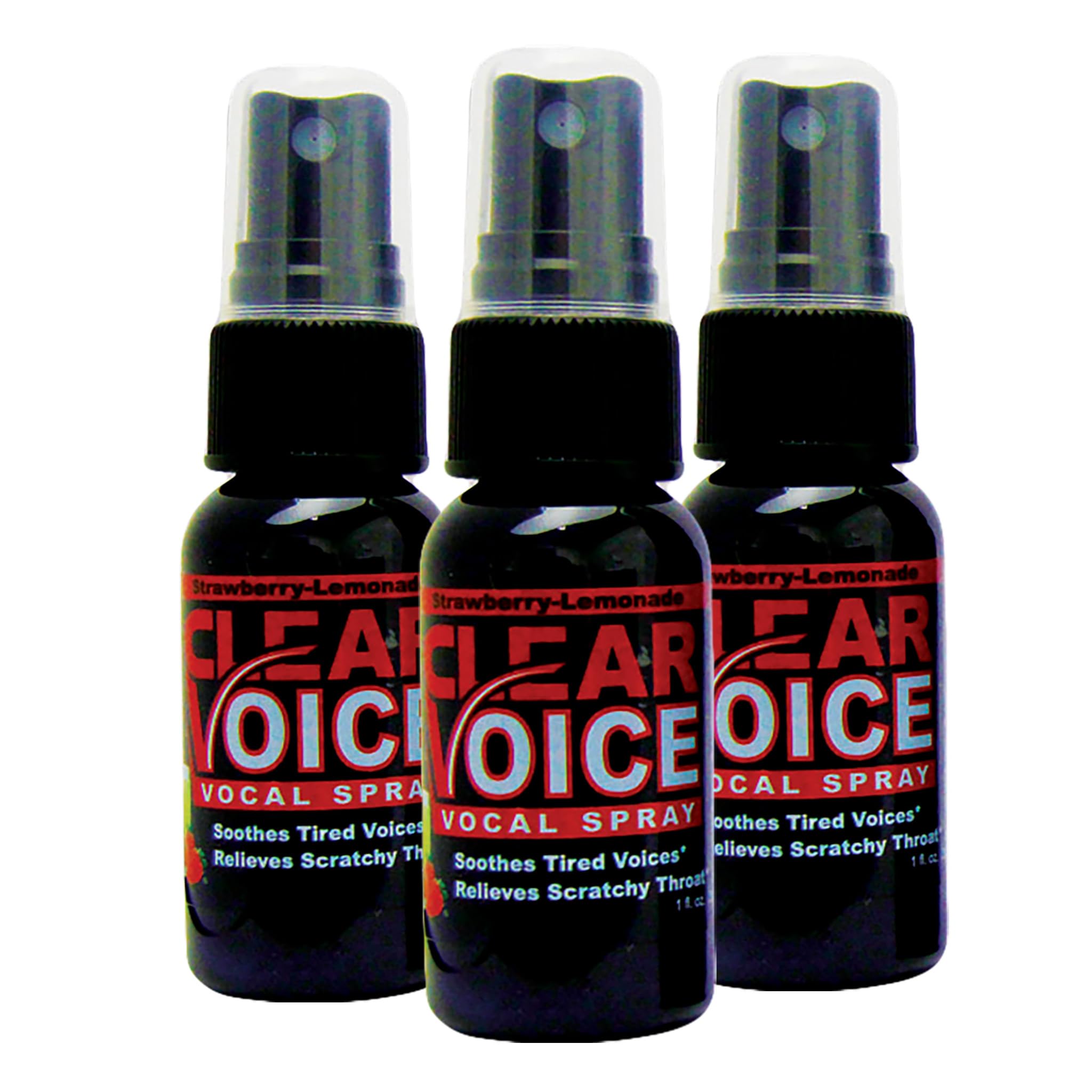 LIQUIDHEALTH Clear Voice Spray, botella 3-pack lista para práctica vocal y calentamiento.