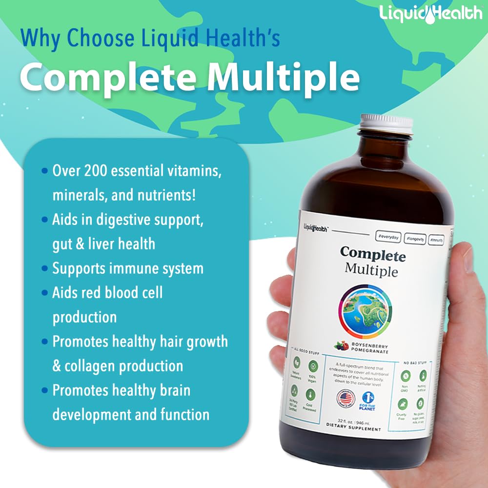 LIQUIDHEALTH Complete Multivitamin cuchara medidora para dosis precisa