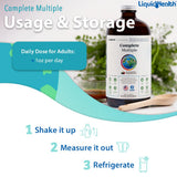 LIQUIDHEALTH Complete Multivitamin textura de jarabe para incorporar fácil