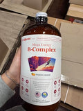 LIQUIDHEALTH Mega Energía B-Complejo, presentación de 32 onzas para uso diario.