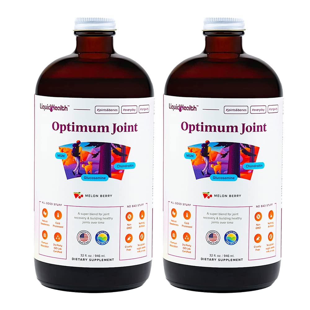 LIQUIDHEALTH Optimum Joint botella: apoyo para movilidad diaria y comodidad articular.