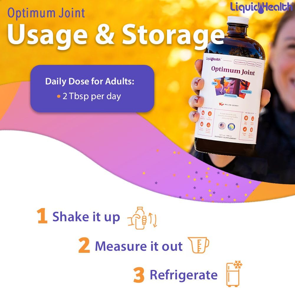 LIQUIDHEALTH Optimum Joint envase doble: solución conveniente para casa.