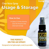 LIQUIDHEALTH Voz Clara: paquete de tres unidades para conciertos y giras.