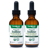 LIQUIDHEALTH yodo naciente en botella, apoyo inmune potencial y bienestar diario.