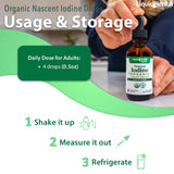 LIQUIDHEALTH pack de dos yodo naciente para conveniencia en casa.