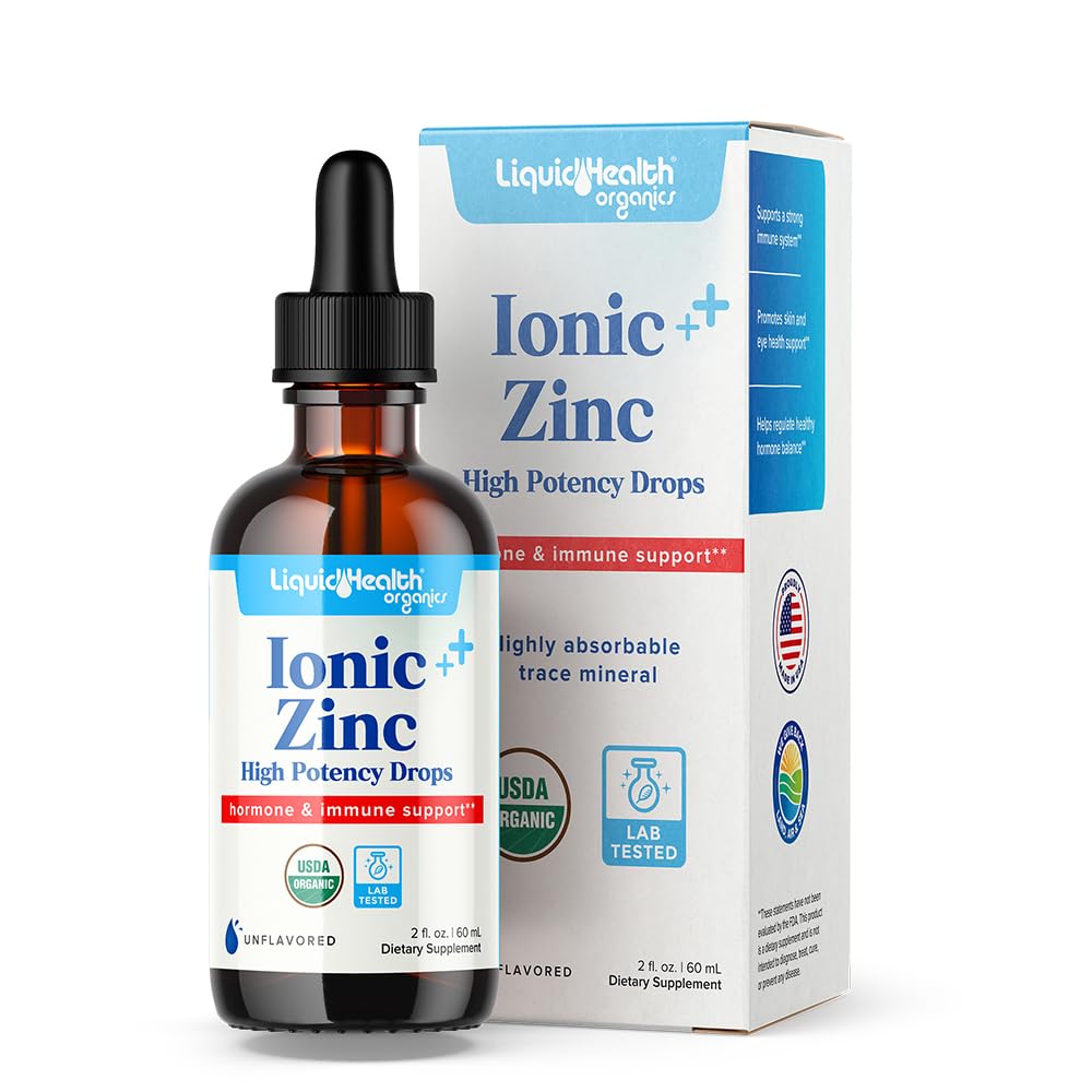 LIQUIDHEALTH Zinc en botella con gotero para apoyo inmunológico diario