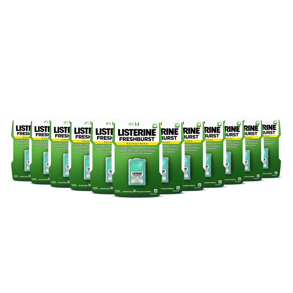 Listerine Freshburst Pocketpaks empaque compacto para llevar y aliento fresco