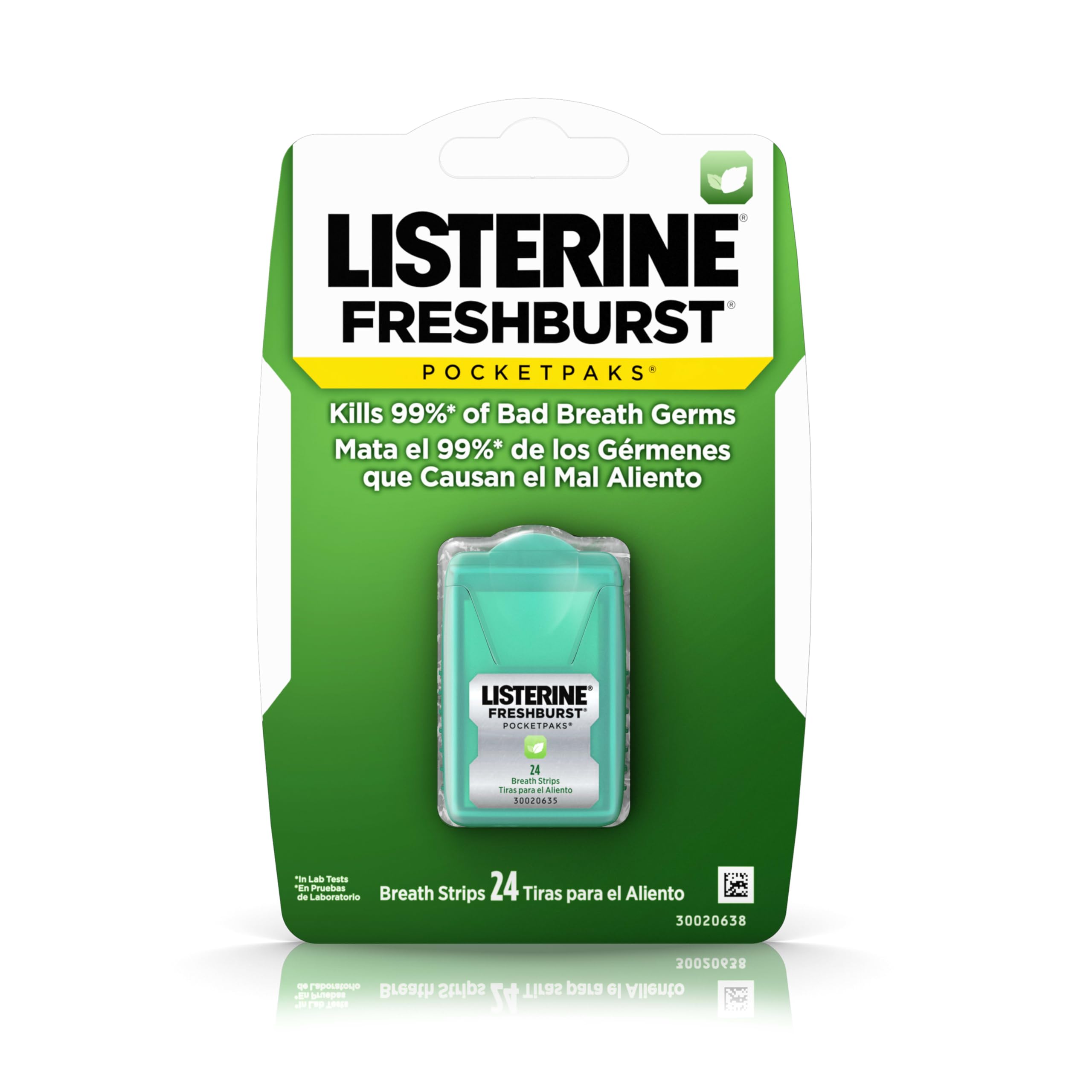 Tiras refrescantes de Listerine Freshburst Pocketpaks para el aliento