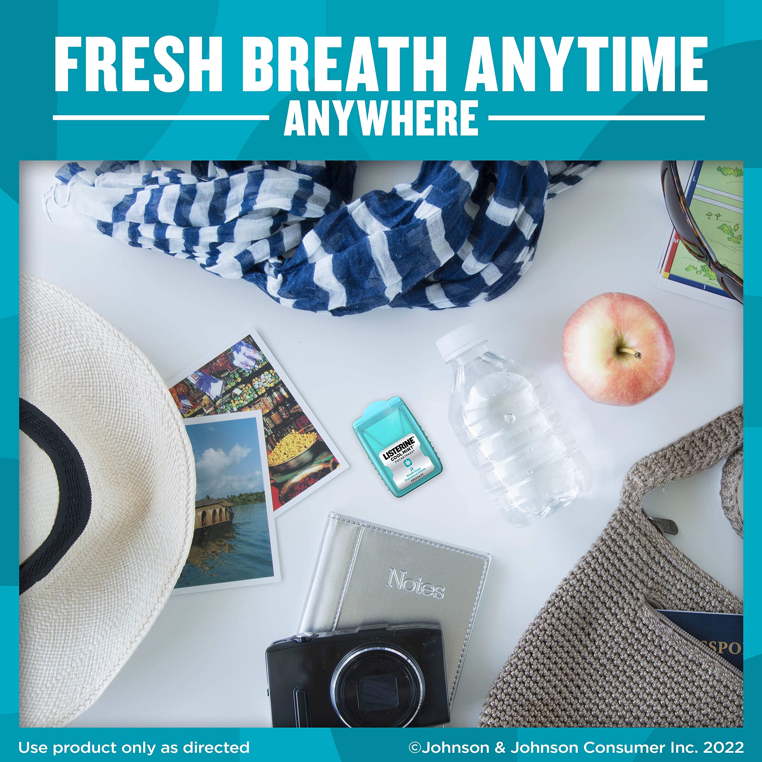 Listerine PocketPaks uso rapido en cartera o bolso