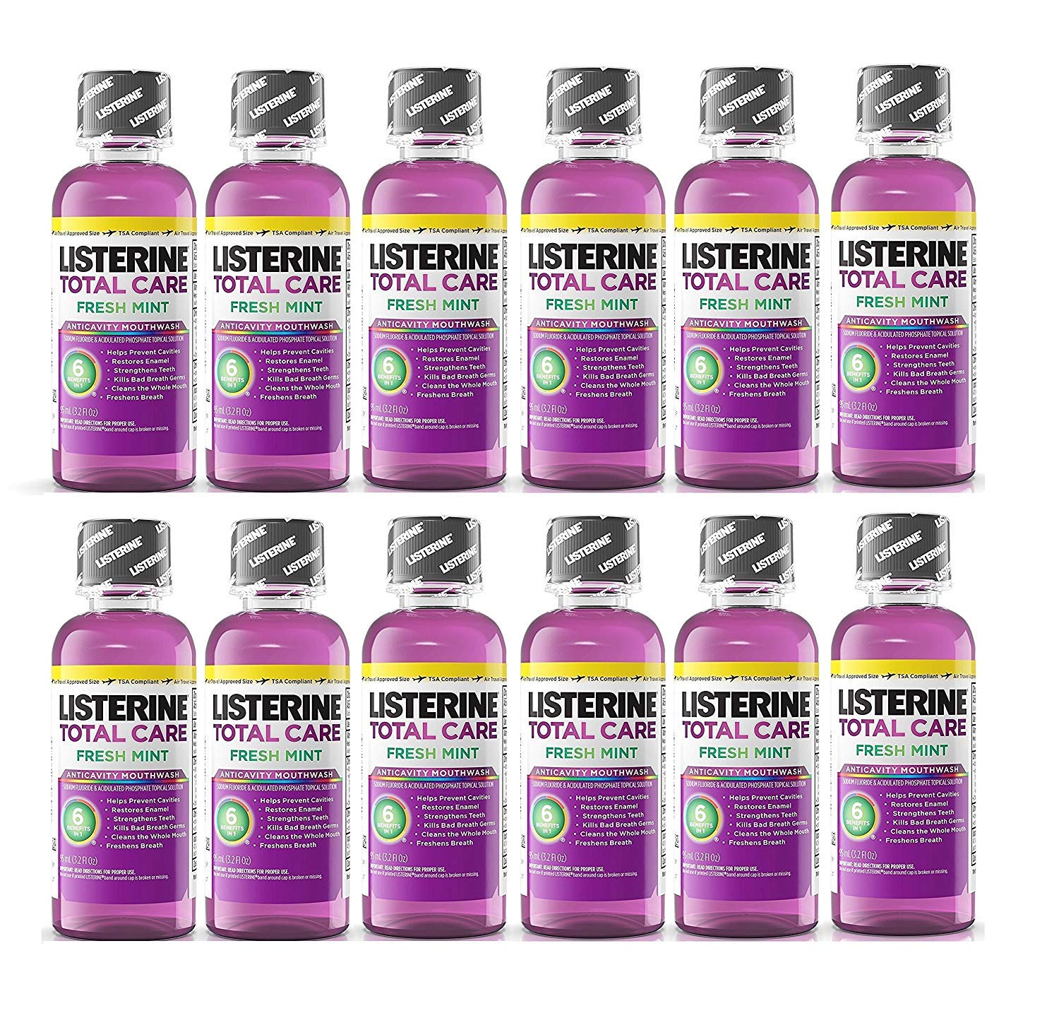 Listerine Total Care menta fresca: botella de 95 ml para enjuague diario