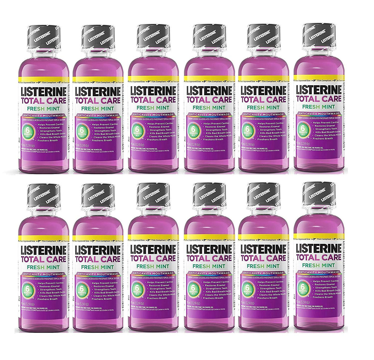 Listerine Total Care menta fresca: botella de 95 ml para enjuague diario