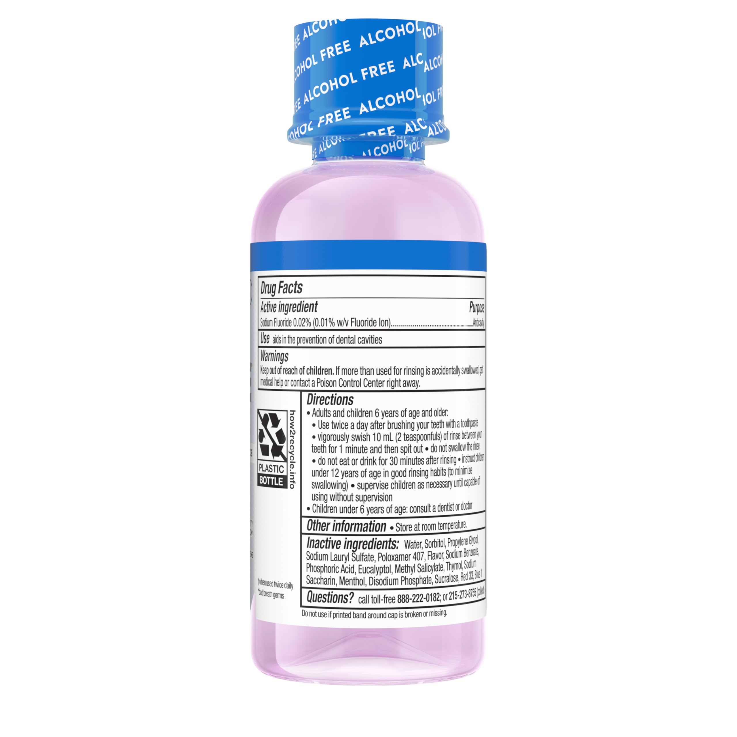 Contenido 95 ml de Listerine Total Care sin alcohol para la rutina diaria.