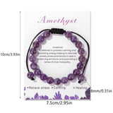 Lit Wall pulsera amatista perlas moradas, detalle cercano para un look elegante