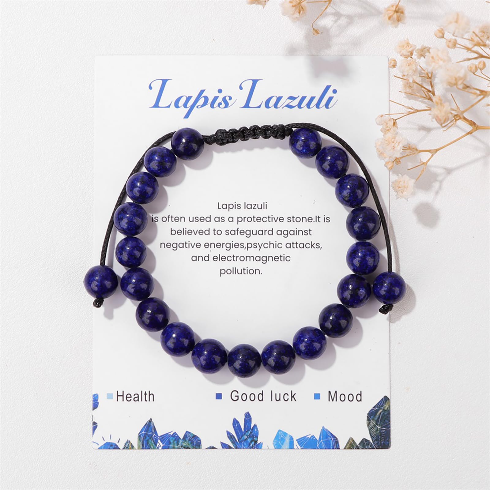Lit Wall pulsera de lapislázuli, regalo único para sorprender a alguien especial.