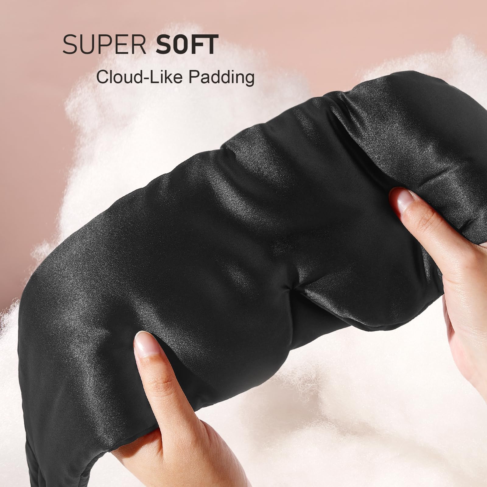 LitBear almohadilla nasal en seda mejora el ajuste y bloquea la luz.