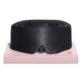 LitBear mascarilla de seda 22 momme abraza el rostro para sueño cómodo.