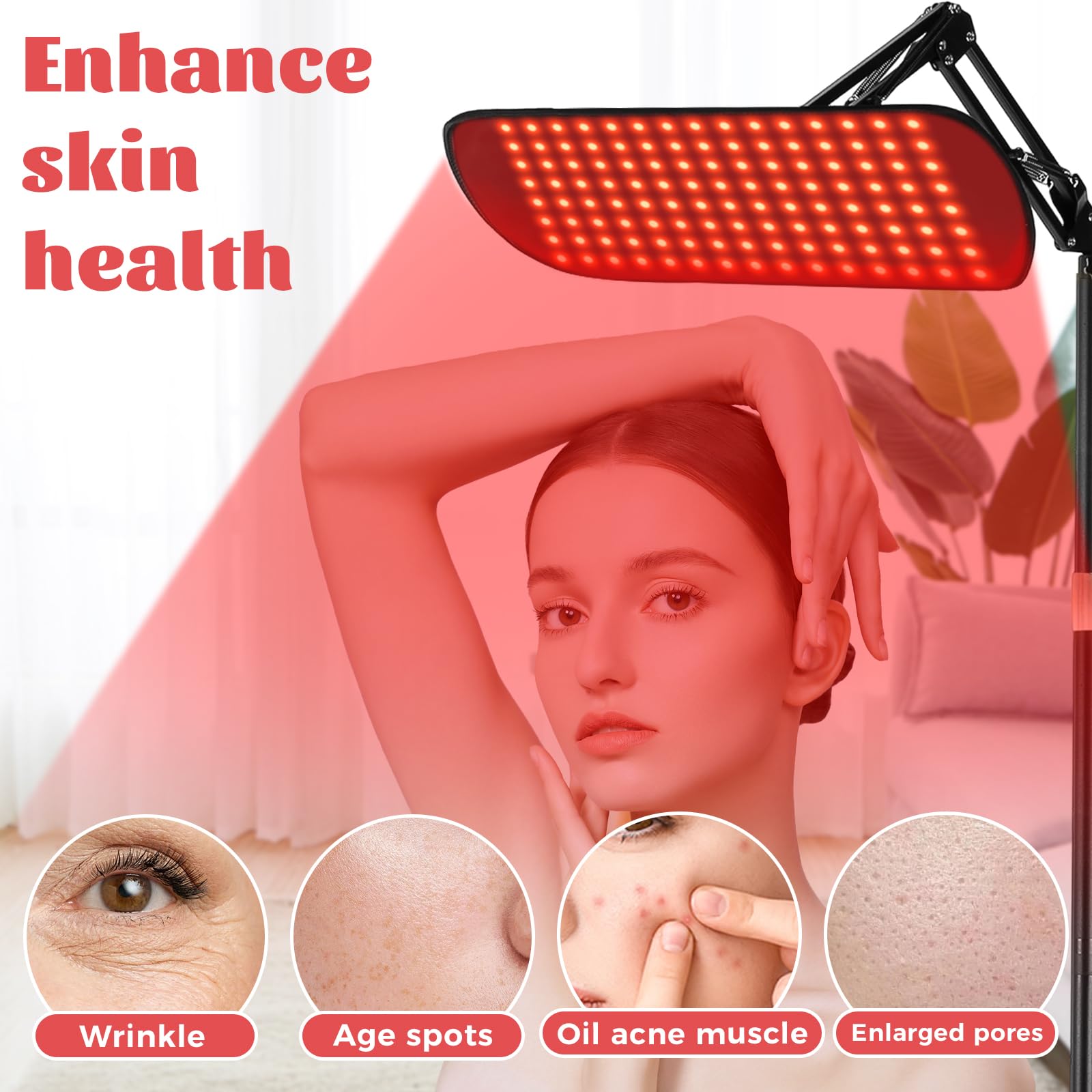 Litduck pad luz roja removible para sesiones cómodas sentado o acostado.