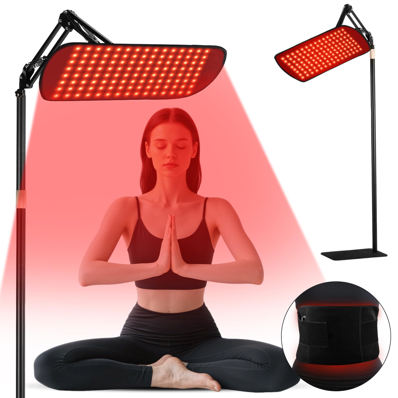 Litduck panel luz roja 135 diodos para uso facial y corporal en casa.