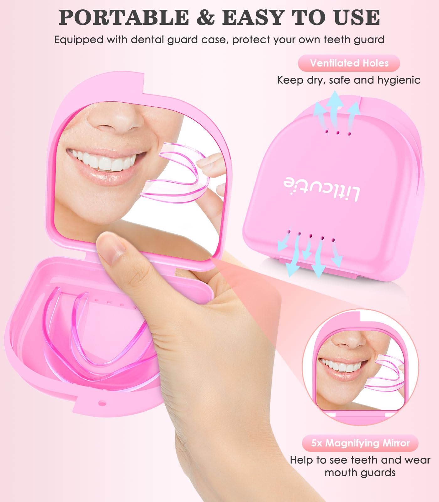 Litlcutie Estuches doble protección facilita almacenamiento higiénico