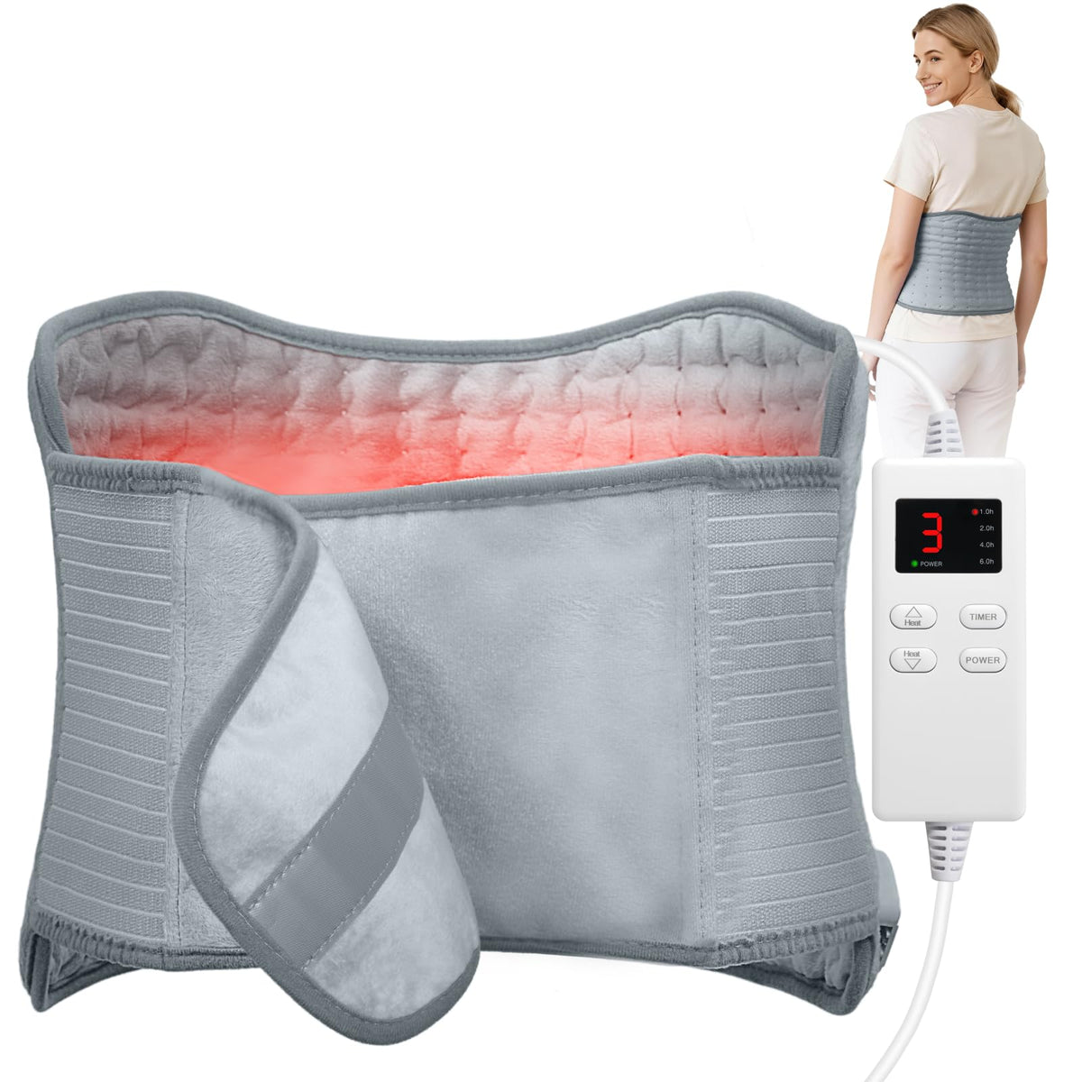 LitlisFlY almohadilla calentadora para cuello y hombros, calor focal para confort diario.