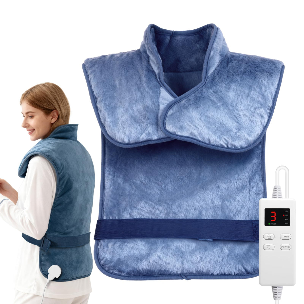 LITLISFlY almohadilla térmica dorsal portátil para alivio suave de tensiones y uso diario