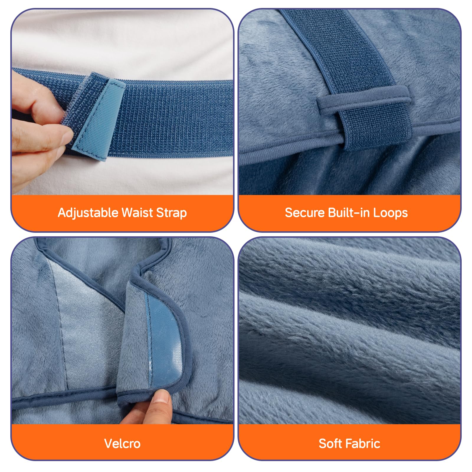 Diseño envolvente de LITLISFlY para cuello y espalda con calor uniforme.