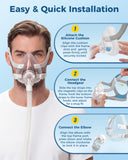 Litstone TMS Comfort Series codo CPAP: conectividad fiable para un ajuste estable.