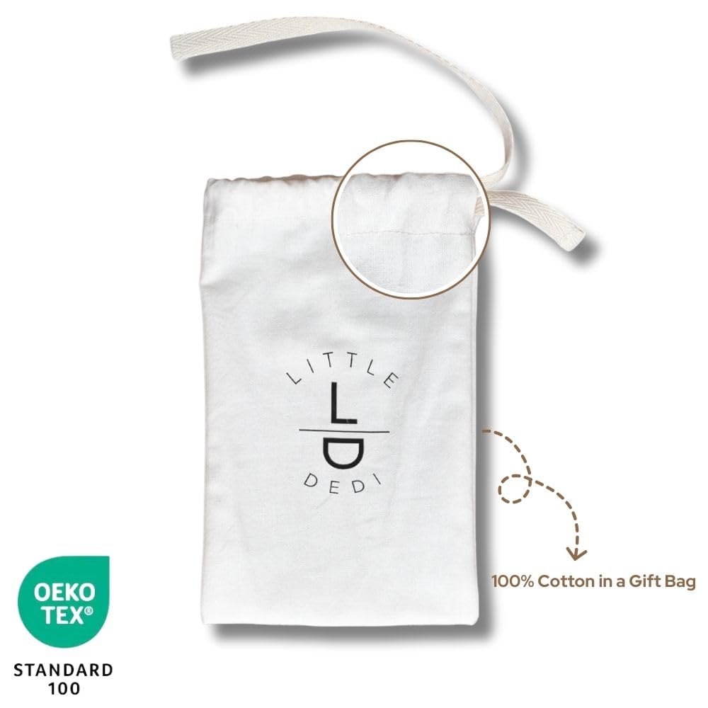 Estuche de algodón Little Dedi para guardar cepillos y peine.