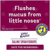 Botella de 1 oz de Little Remedies, solución salina para uso nasal confiable.