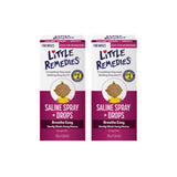 Little Remedies Little Noses spray nasal salino pack de dos, uso diario.