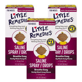 Little Remedies atomizador nasal estéril, botella de 3 oz, ayuda a aflojar moco para respirar mejor