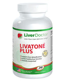 Livatone Plus detox cápsulas en botella para apoyo hepático