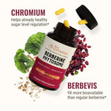 Live Conscious Berberine Phytosome: etiqueta legible con información y ventajas del producto