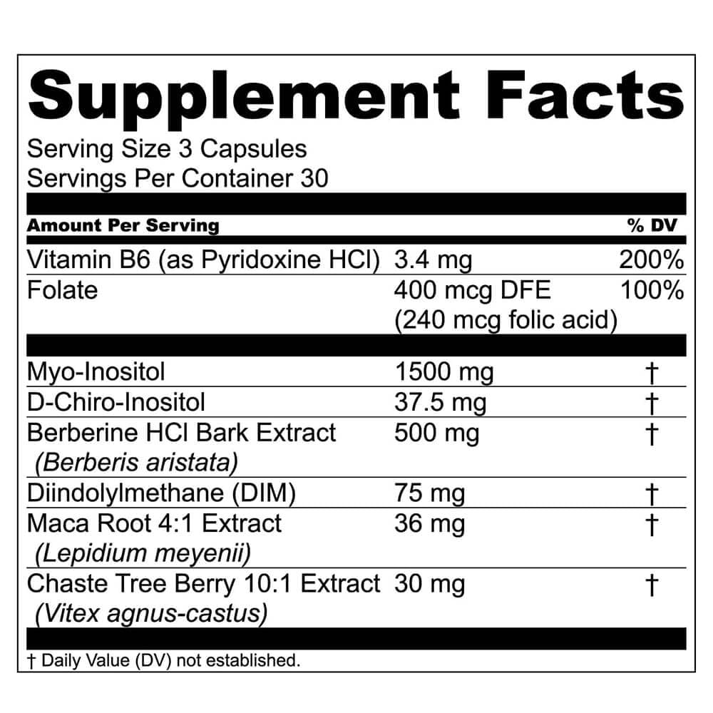 Live Conscious Beyond Hormone: etiqueta clara destacando ingredientes de calidad.