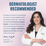 Mezcla en batido diaria con Live Conscious Collagen Peptides