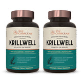 Live Conscious KrillWell cápsulas en paquete 2: fuente de omega-3 y antioxidantes.