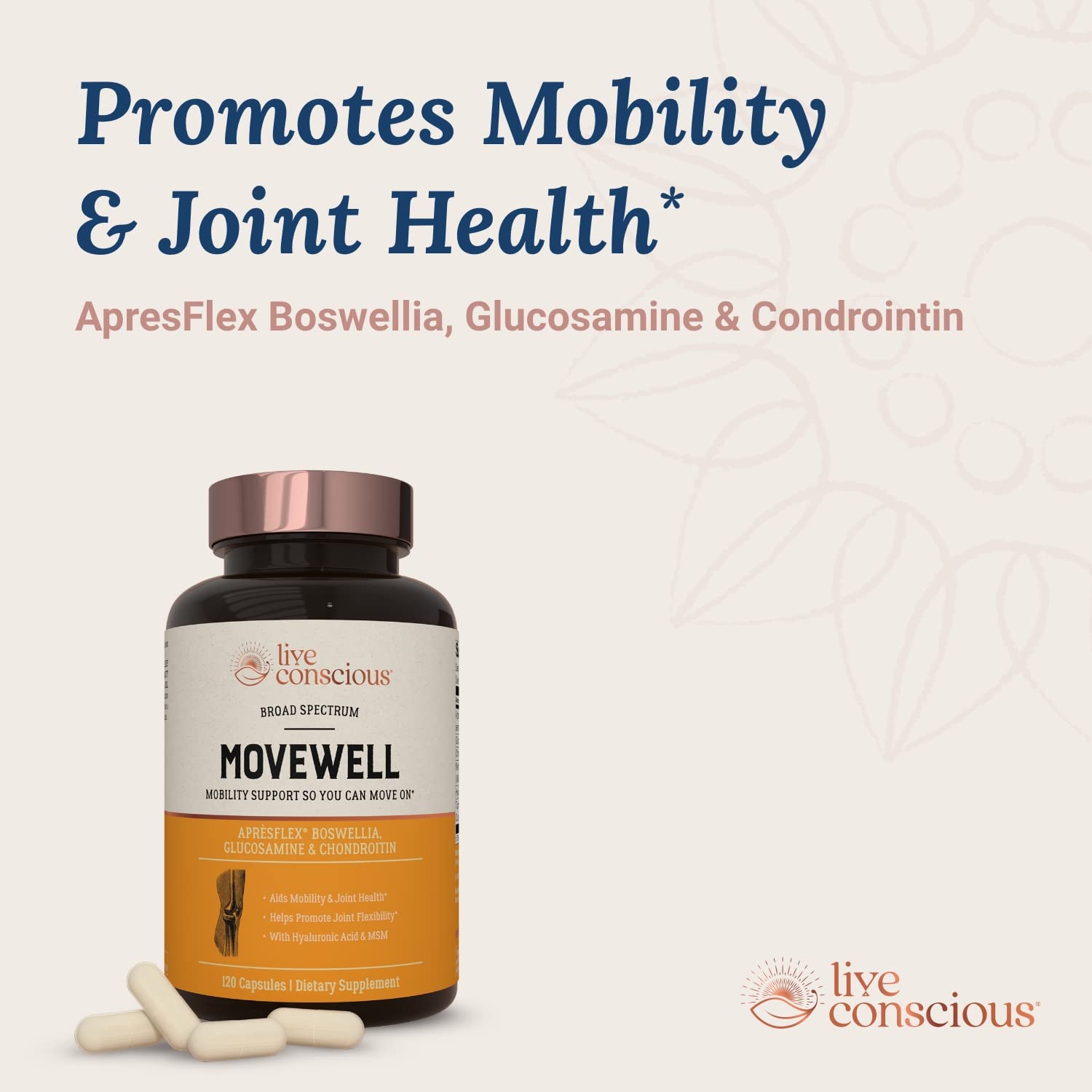 MoveWell con ácido hialurónico, para lubricar articulaciones y mejorar la comodidad.