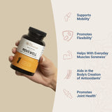 MoveWell con AprèsFlex Boswellia, imagen de ingredientes, apoyo a la movilidad.