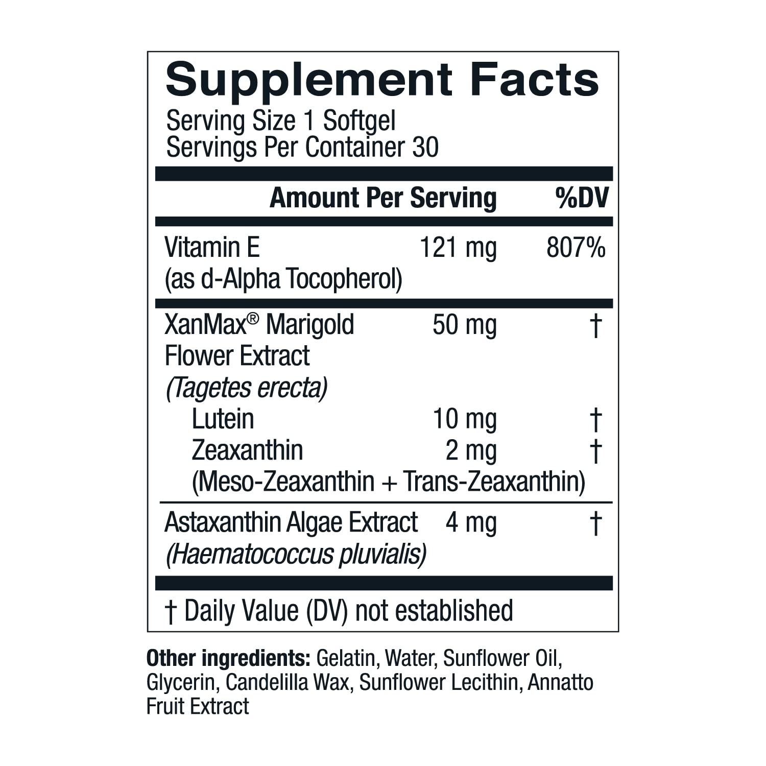 OptiWell y su formulación AREDS2 con ingredientes clave para la salud ocular.